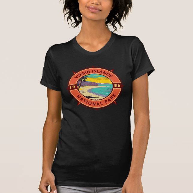 T-shirt Parc national des Îles Vierges Emblème de la bouss (Devant)