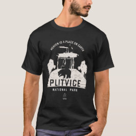 T-shirt Parc national des lacs Plitvice Croatie Design bla