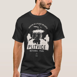 T-shirt Parc national des lacs Plitvice Croatie Design bla