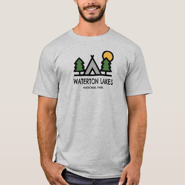 T-shirt Parc national des Lacs-Waterton (Devant)