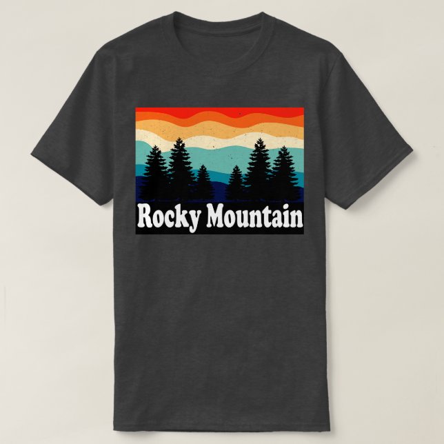 T-shirt Parc national des Rocheuses Colorado (Design devant)