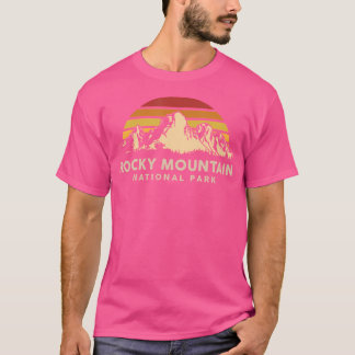 T-shirt Parc national des Rocheuses Souvenir Randonnée Cam