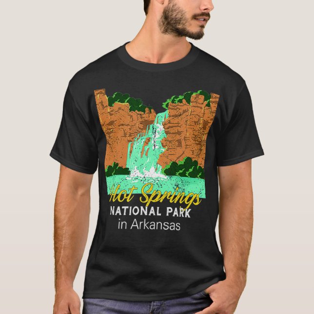 T-shirt Parc national des sources chaudes Arkansas  (Devant)