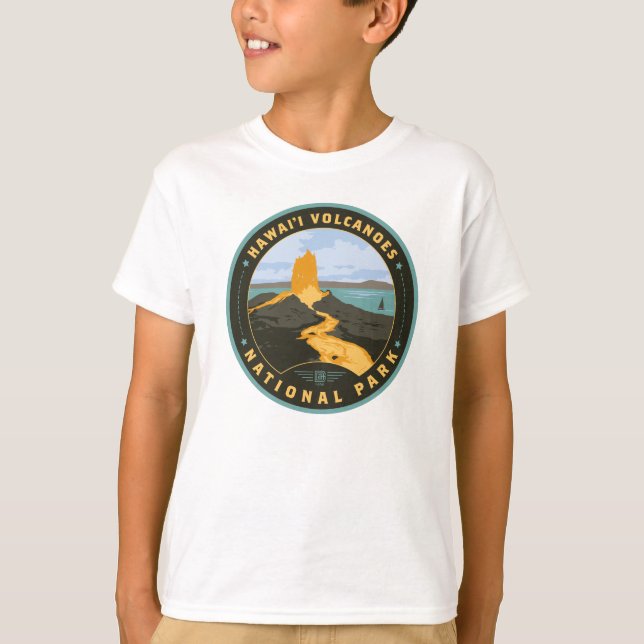 T-shirt Parc national des volcans d'Hawaii (Devant)