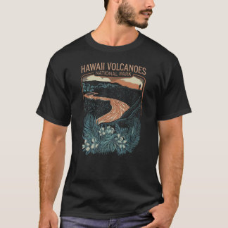 T-shirt Parc national des volcans d'Hawaii, Vintage