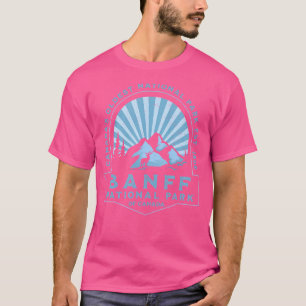 T-shirt Parc National Du Canada Banff Randonnée Vintage Ré