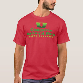 T-shirt Parc national du Congaree Insigne rétro Arrowhead 