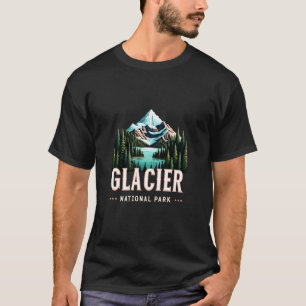 T-shirt Parc national du Glacier Voyage sur la route famil