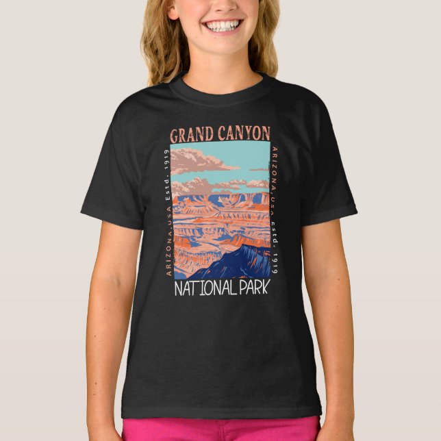 T-shirt Parc national du Grand Canyon Arizona en état de d (Devant)