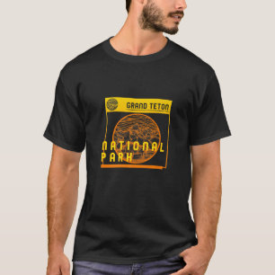 T-shirt Parc national du Grand Teton Wyoming Mountain Rand