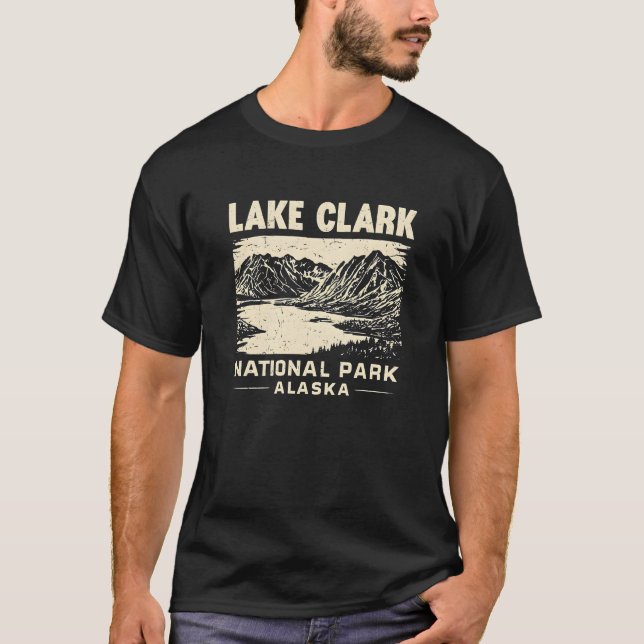 T-shirt Parc national du lac Clark Alaska (Devant)