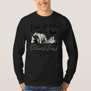 T-shirt Parc national du lac Clark Alaska Nature Bear Rand