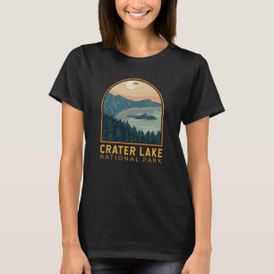 T-shirt Parc national du lac Crater Emblem Vintage