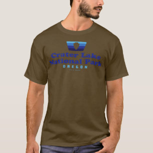 T-shirt Parc national du lac Crater Insigne rétro Arrowhea