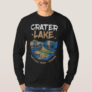 T-shirt Parc national du lac Crater Oregon Randonnée Vinta