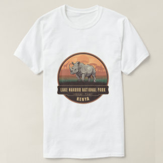 T-shirt Parc national du lac Nakuru Safari de rhinocéros a