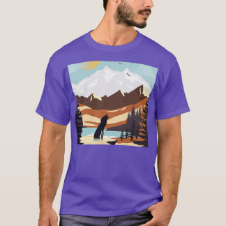T-shirt Parc national du loup