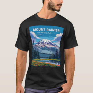 T-shirt Parc national du mont Rainier rétro