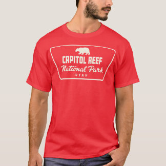 T-shirt Parc national du récif du Capitol Bear Badge Tan