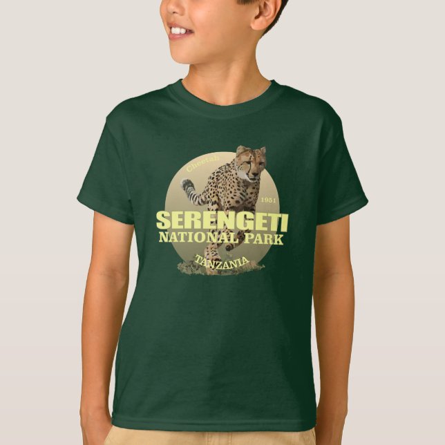 T-shirt Parc national du Serengeti (Cheetah) T.N.-O. (Devant)