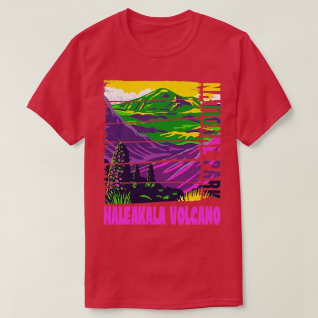 T-shirt Parc national du volcan Haleakala (Design devant)