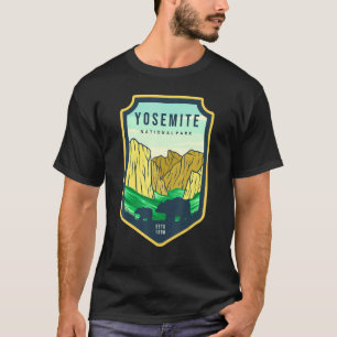 T-shirt Parc national du Yosemite Retro Californie