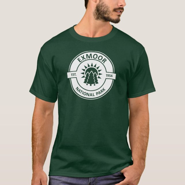 T-shirt Parc national Exmoor Sun Trees (Devant)