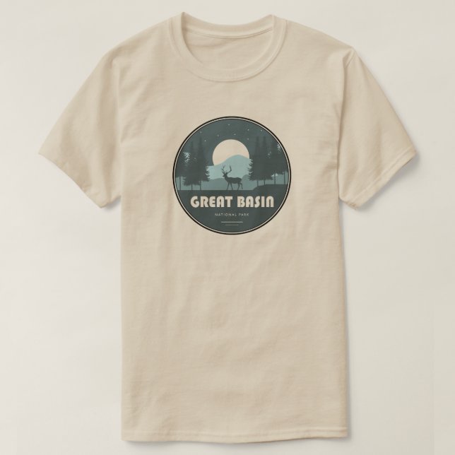 T-shirt Parc national Great Basin Deer (Design devant)