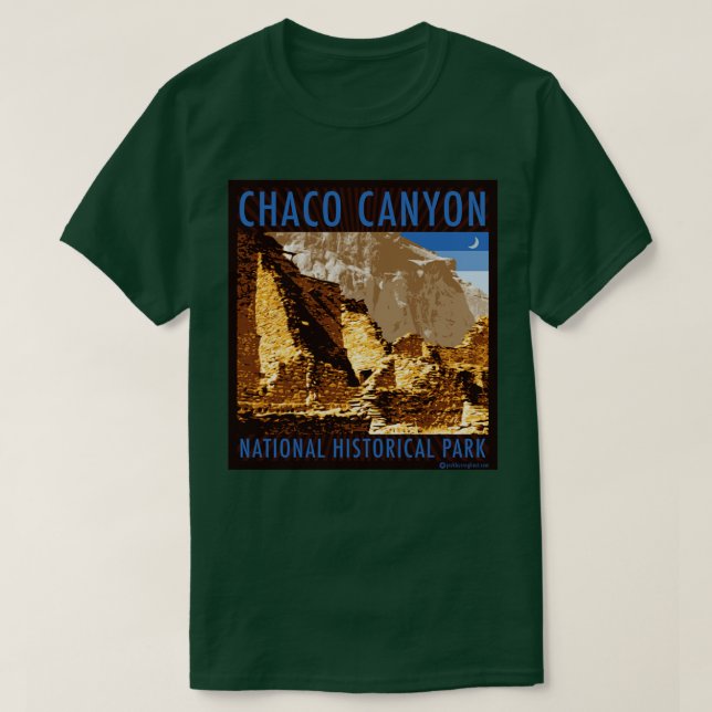 T-shirt Parc national historique du Canyon du Chaco (Design devant)