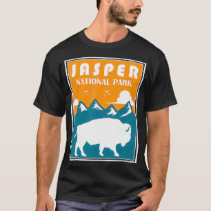 T-shirt Parc national Jasper Bison Canada