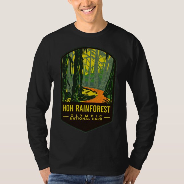 T-shirt Parc national olympique de la Forêt de pluie Hoh (Devant)