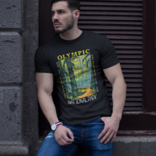 T-shirt Parc National Olympique Hoh Rainforest désorganisé