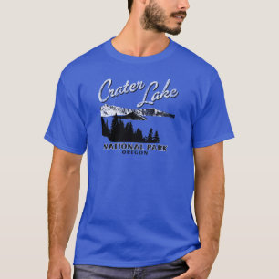 T-shirt Parc national Orégon de lac crater rétro