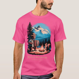 T-shirt Parc national pittoresque Rocky Mountain Bear Camp