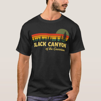 T-shirt Parc National Randonnée Vintage Canyon Noir Le