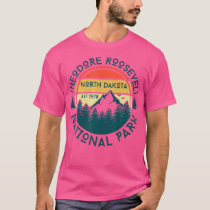 T-shirt Parc national Theodore Roosevelt Dakota du Nord Na
