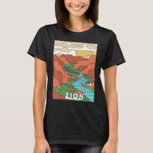 T-shirt Parc national vintage Zion I Randonnée Anges Atter