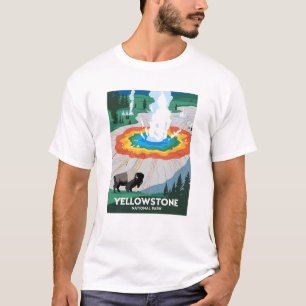 T-shirt Parc national Vivid Yellowstone