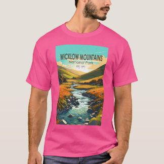 T-shirt Parc national Wicklow River Travel Art V