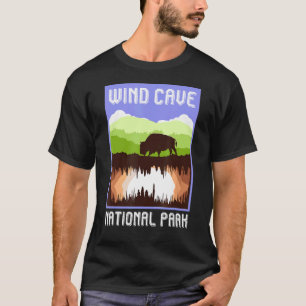 T-shirt Parc national Wind Cave South Dakota Vacances Retr