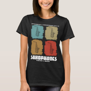 T-shirt parce que je freaking amour saxophones saxophone p
