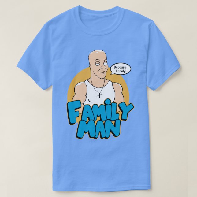 T-shirt Parce que la famille (Design devant)