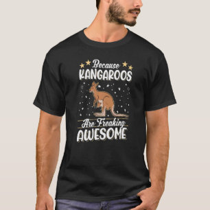 T-shirt Parce que les Kangaroos font flipper Kangaroo géni