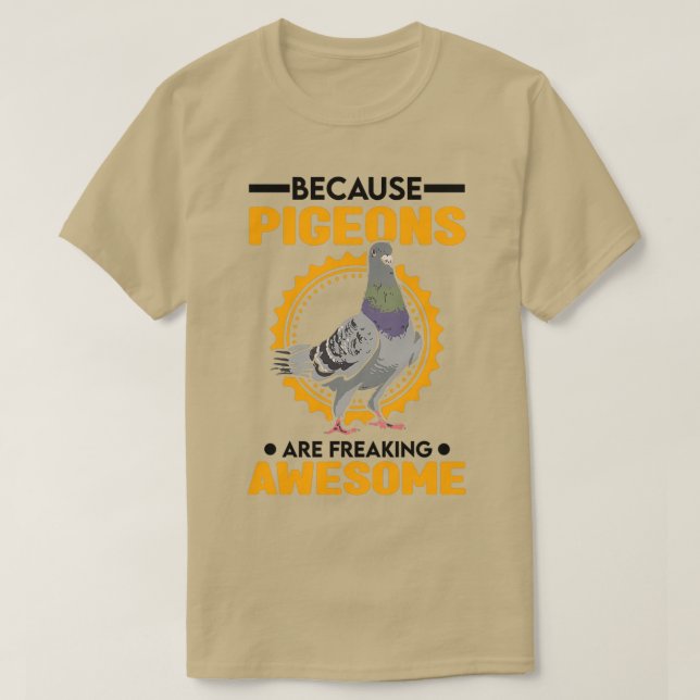 T-shirt Parce Que Les Pigeons Font Chaud Dove 3 (Design devant)