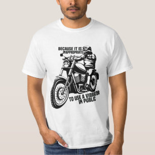 T-shirt Parce Qu'Il Est Inapproprié D'Utiliser Un Vibrateu