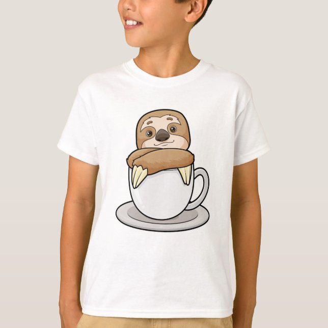 T-shirt Parcelle avec la coupe du café (Devant)