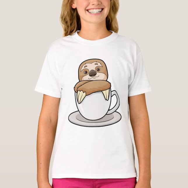 T-shirt Parcelle avec la coupe du café (Devant)
