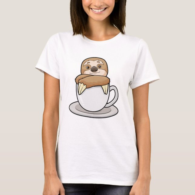 T-shirt Parcelle avec la coupe du café (Devant)