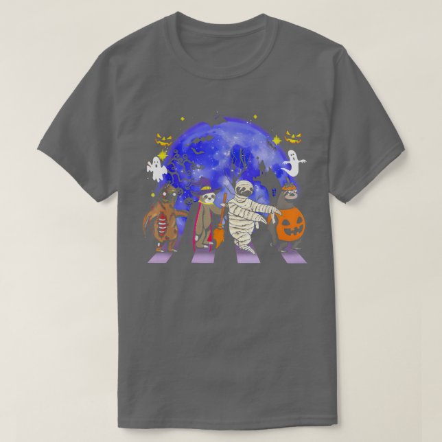 T-shirt Parcelles En Costumes Halloween Crossi Blue Moon R (Design devant)
