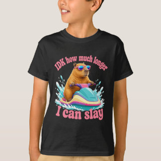 T-shirt Parcours aquatique capybara décontracté vibes de s